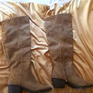 Slightly over the knee boots